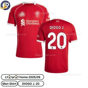 Lvr^_^pooI DIOGO J. 20 Home 25 26 Men Football Shirt- overview